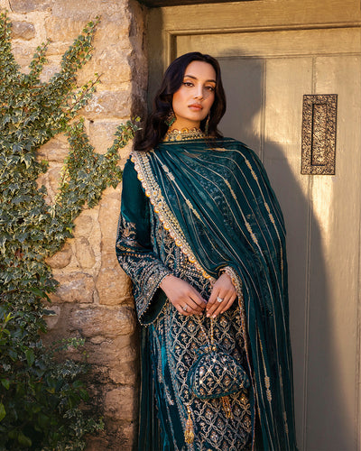Faiza Saqlain | Adeen Formals | Merna -  Faiza Saqlain Ladies Clothes - Original Designer Dress - House of Maryam