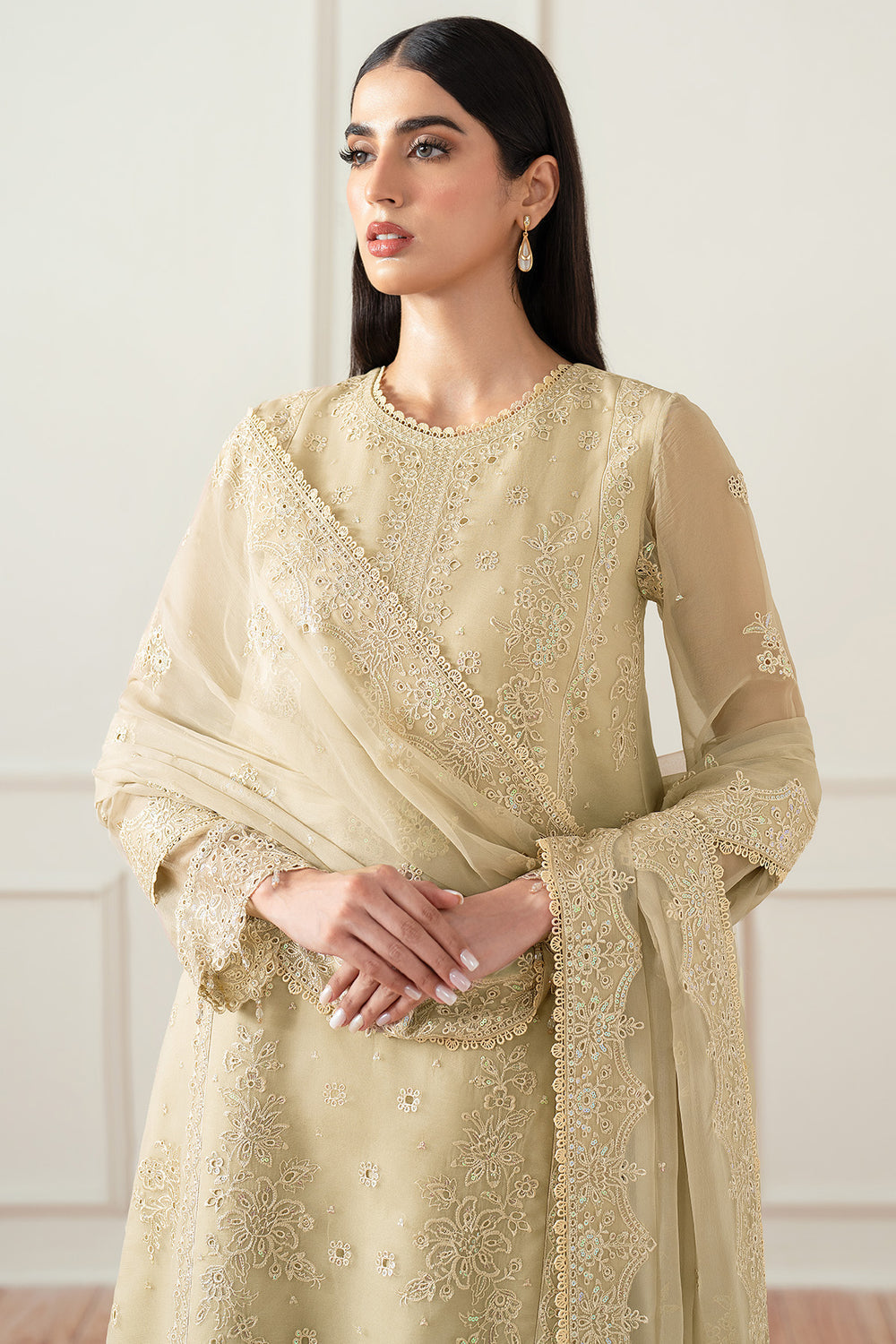 Farasha | Essence Formals 25 | Beige Dusk -  Farasha Ladies Clothes - Original Designer Dress - House of Maryam