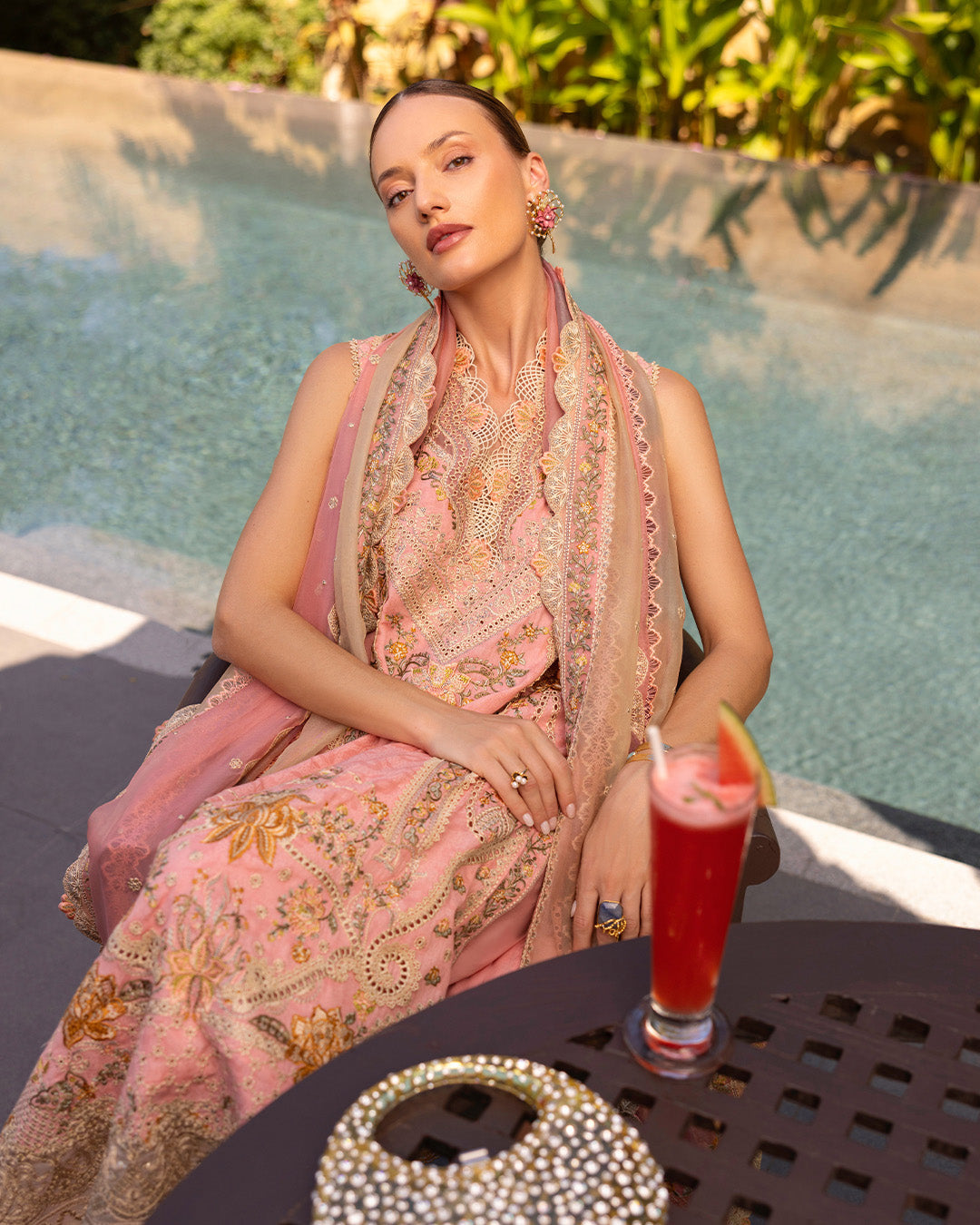 Faiza Saqlain | Zinnia Lawn 25 | Peony -  Faiza Saqlain Ladies Clothes - Original Designer Dress - House of Maryam