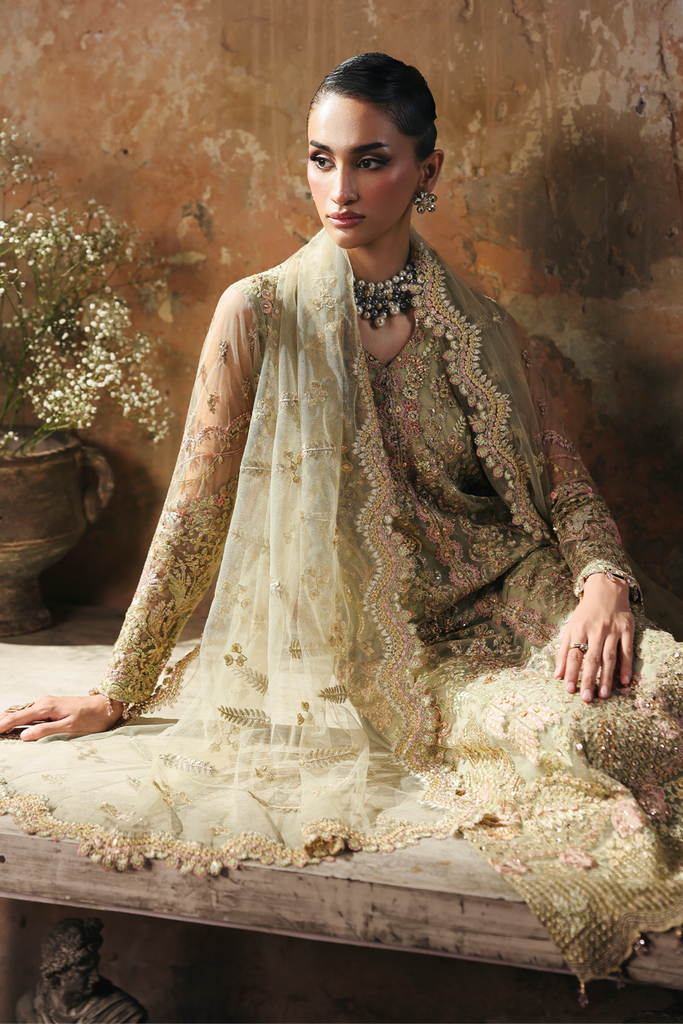 Rajbari | Sage Luxury Formals | Celestia -  Rajbari Ladies Clothes - Original Designer Dress - House of Maryam