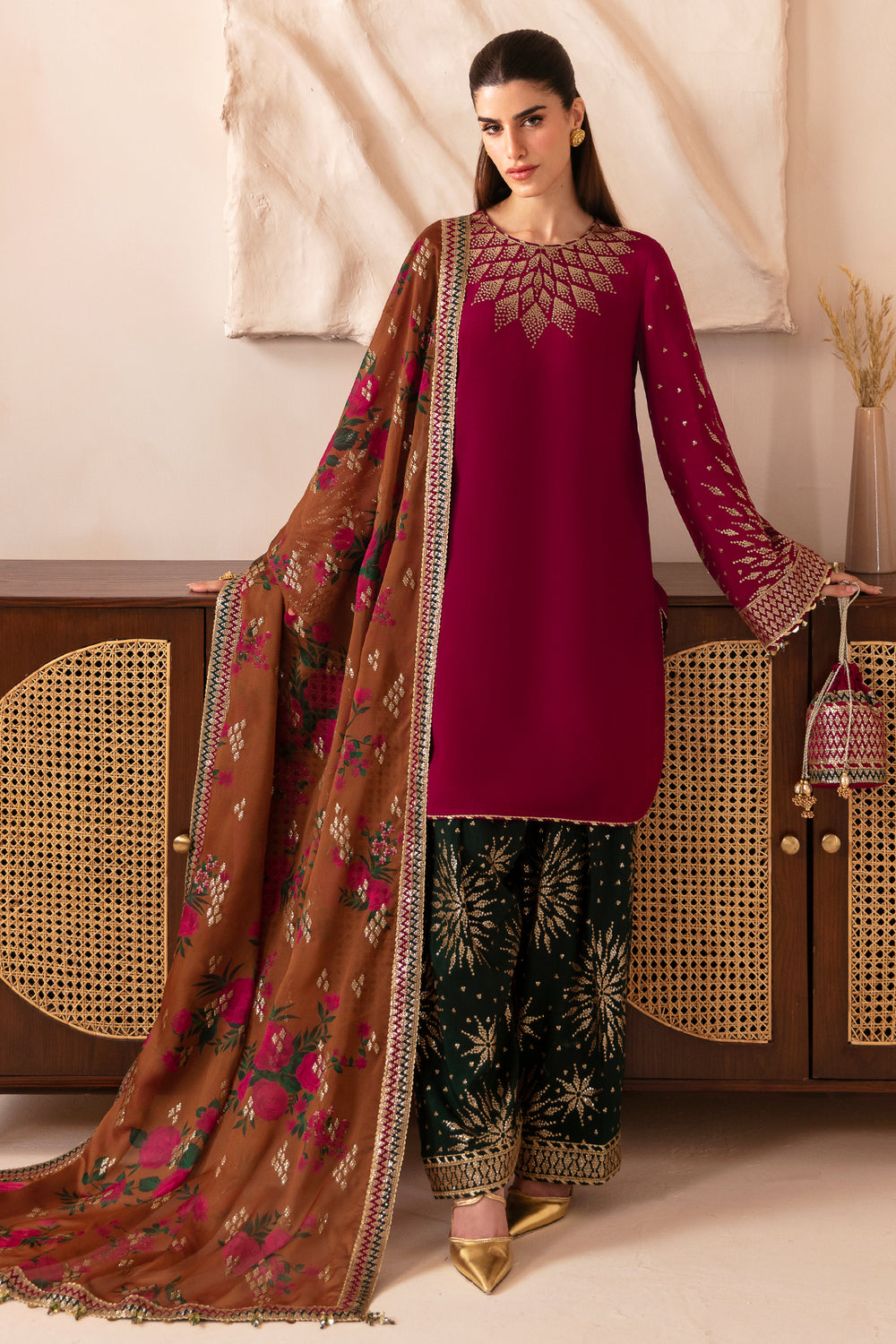 Jazmin | Formals Collection | Raw Silk UR-7038 -  Jazmin Formal - Original Designer Dress - House of Maryam