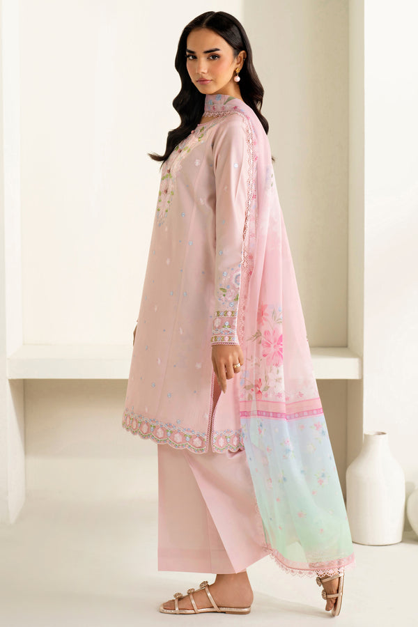 Farasha | Summer Weaves Embroidered Lawn | Iris Mist-3