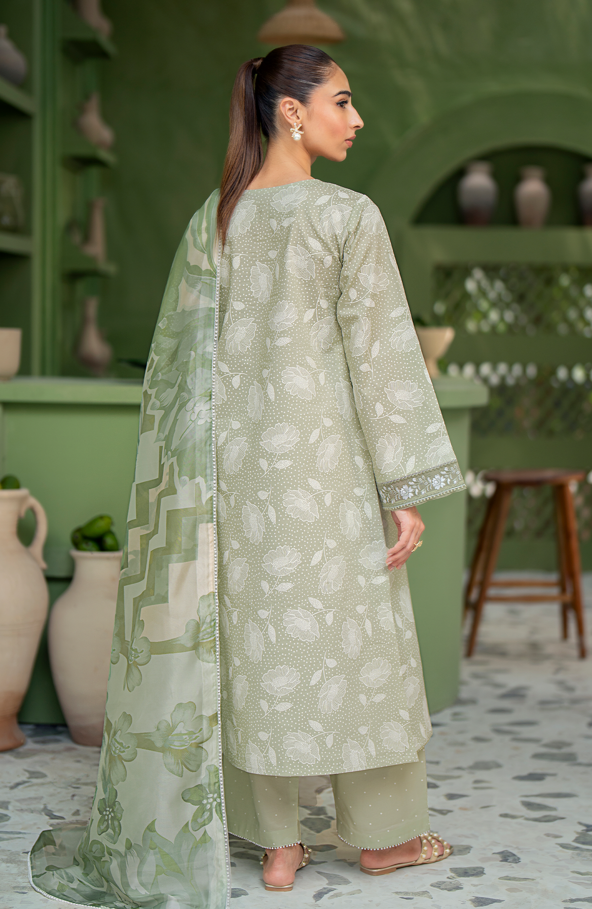 Seran | Artisan Lawn 25 | PISTACHE -  Seran Ladies Clothes - Original Designer Dress - House of Maryam