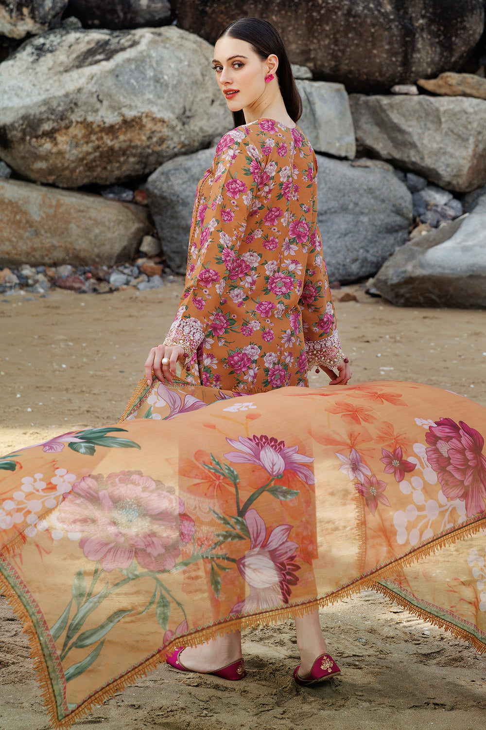Farasha | Printed Essentials | Coral Haze -  Farasha Ladies Clothes - Original Designer Dress - House of Maryam