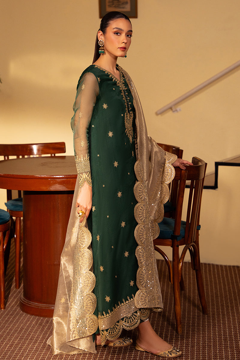 Cross Stitch | Luxury Pret | Jade Radiance-2 PC (Shirt & Dupatta)-8