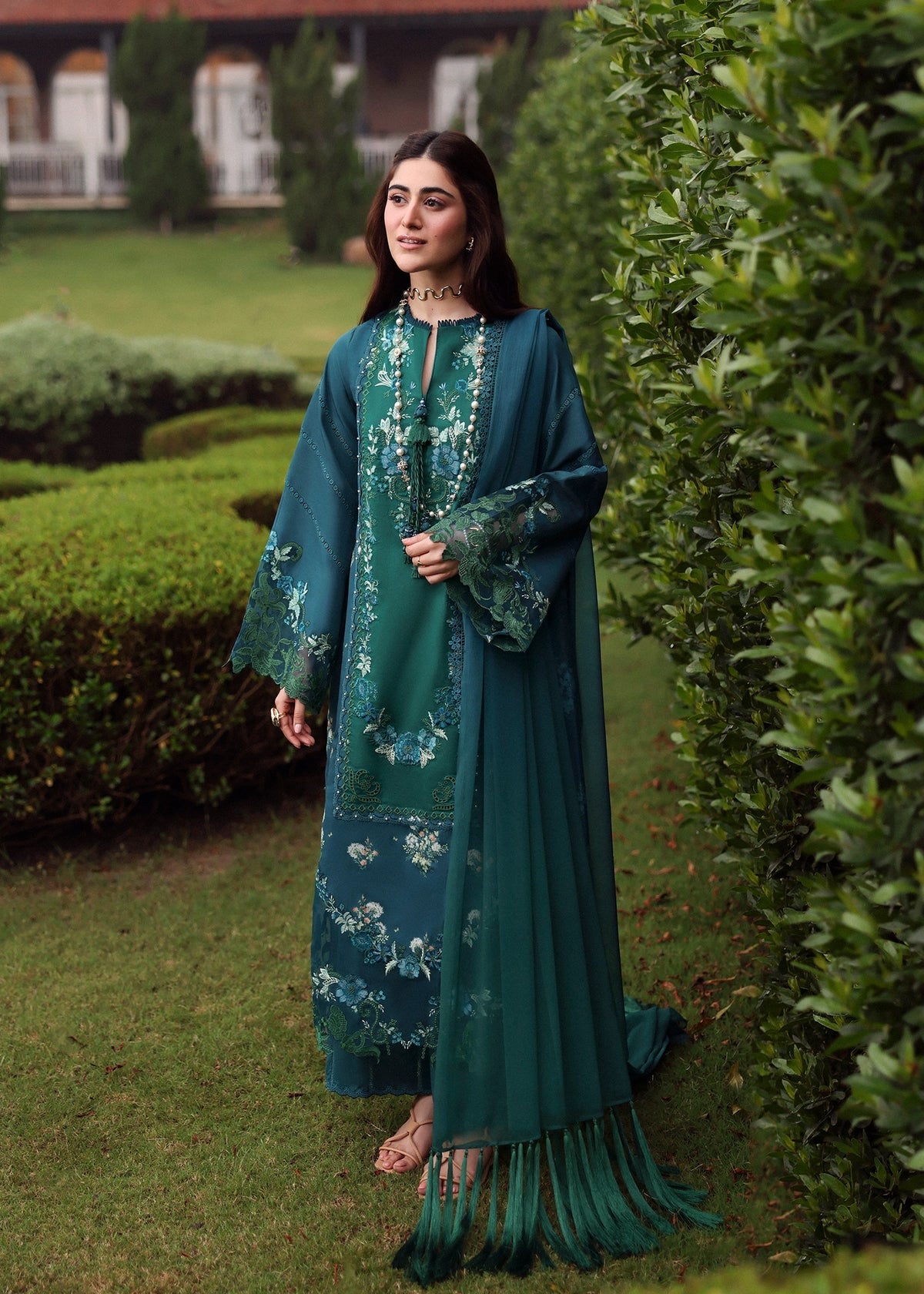Sardinia | Embroidered Lawn Edit 26 | Hillside Teal, image 2