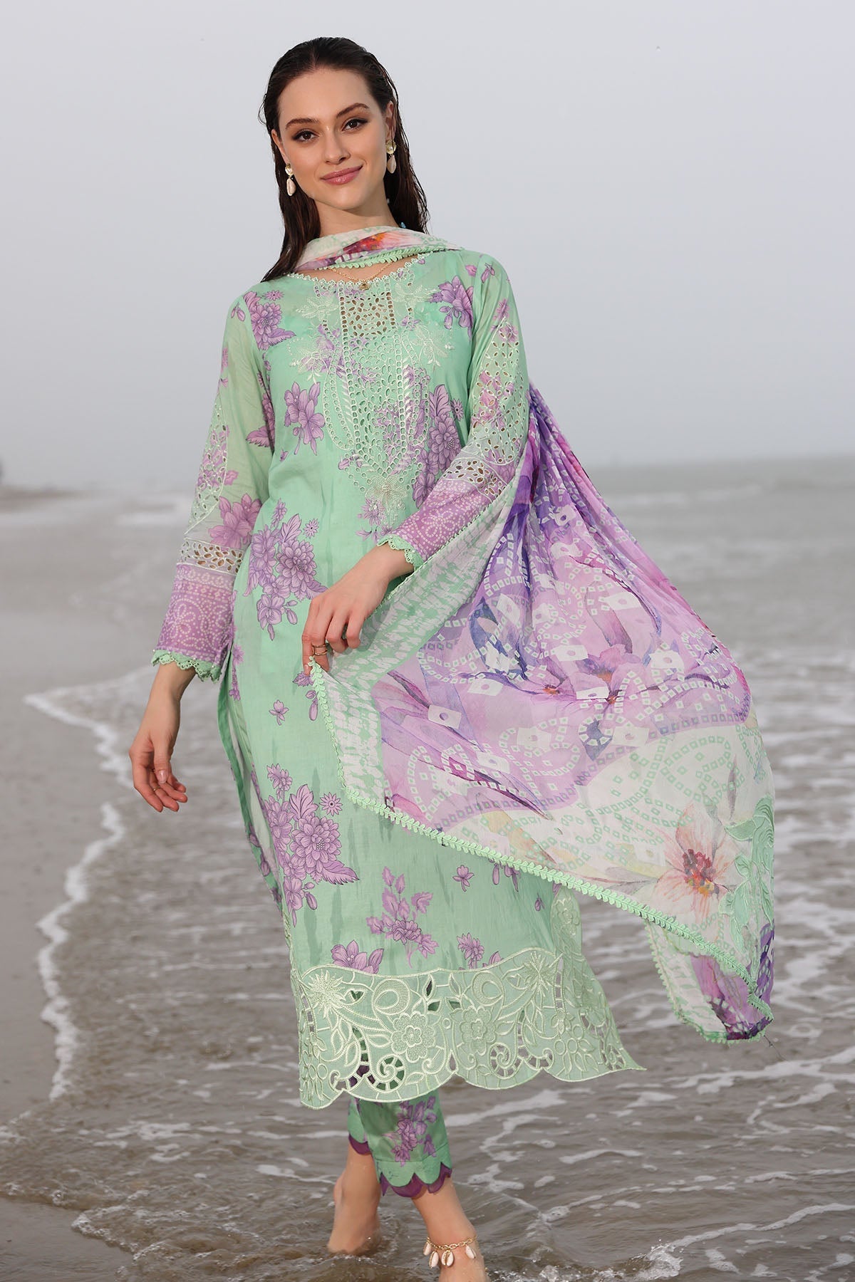 Nureh | Gardenia Embroidered Lawn 25 | NSG-174 -  Nureh Ladies Clothes -  House of Maryam