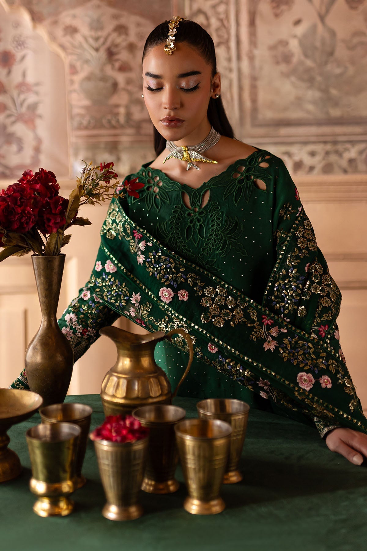 Nureh | Nur Mahal Formals |  NE-138 -  Nureh Ladies Clothes - Original Designer Dress - House of Maryam