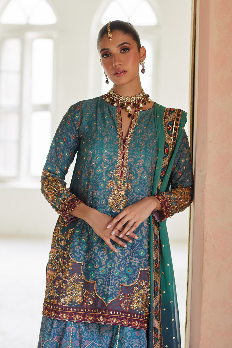 Mina Hassan | Formal Dholki Collection | Leela -  Mina Hassan Ladies Clothes - Original Designer Dress - House of Maryam