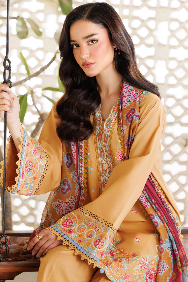Farasha | Summer Weaves Embroidered Lawn | Golden Bloom -  Farasha Ladies Clothes - Original Designer Dress - House of Maryam