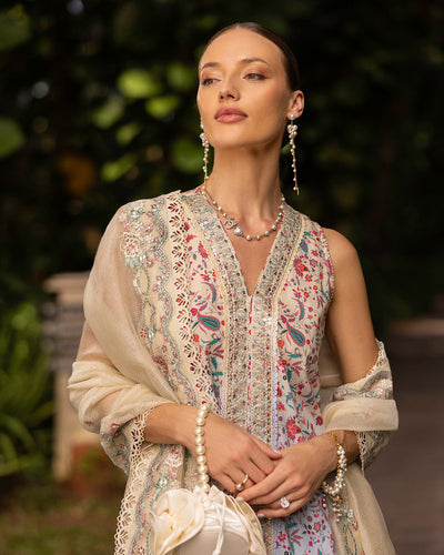 Faiza Saqlain | Zinnia Lawn 25 | Danica -  Faiza Saqlain Ladies Clothes - Original Designer Dress - House of Maryam