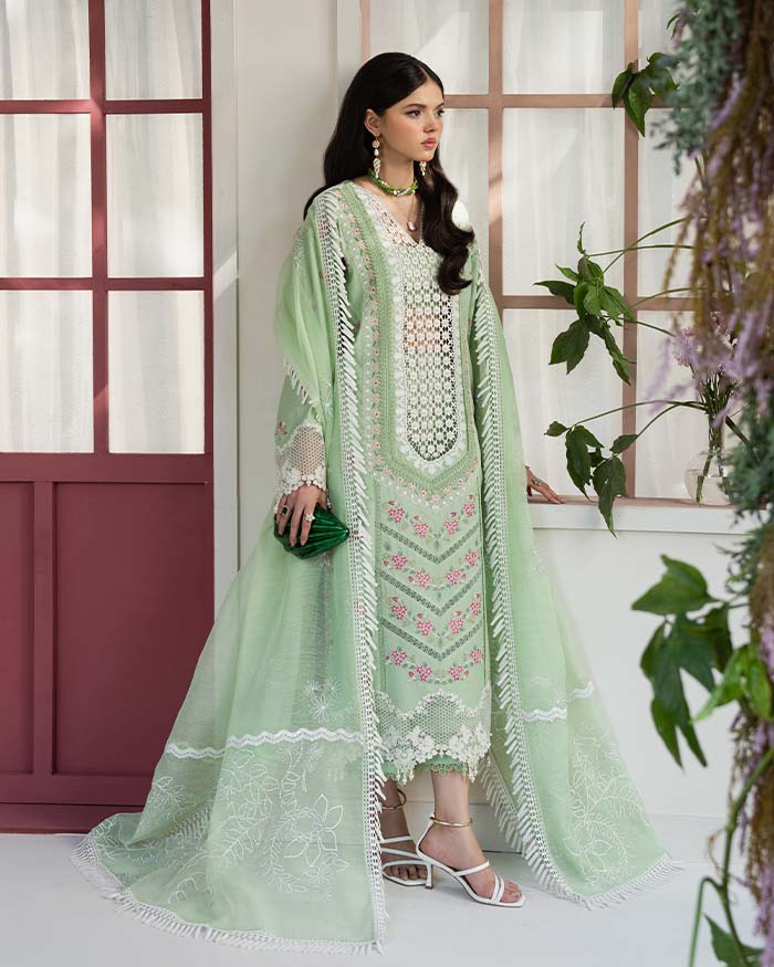 Zevk | Flora Festive Lawn | ROSEMARY -  Zevk Ladies Clothes - Original Designer Dress - House of Maryam