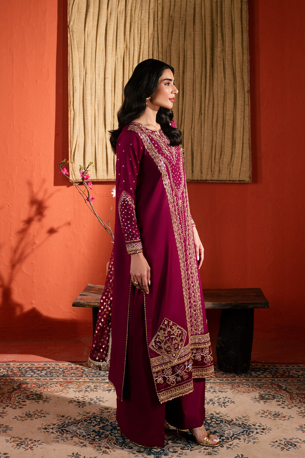 Neeshay | Raw Silk | RTW-RS-01 -  Neeshay Ladies Clothes - Original Designer Dress - House of Maryam