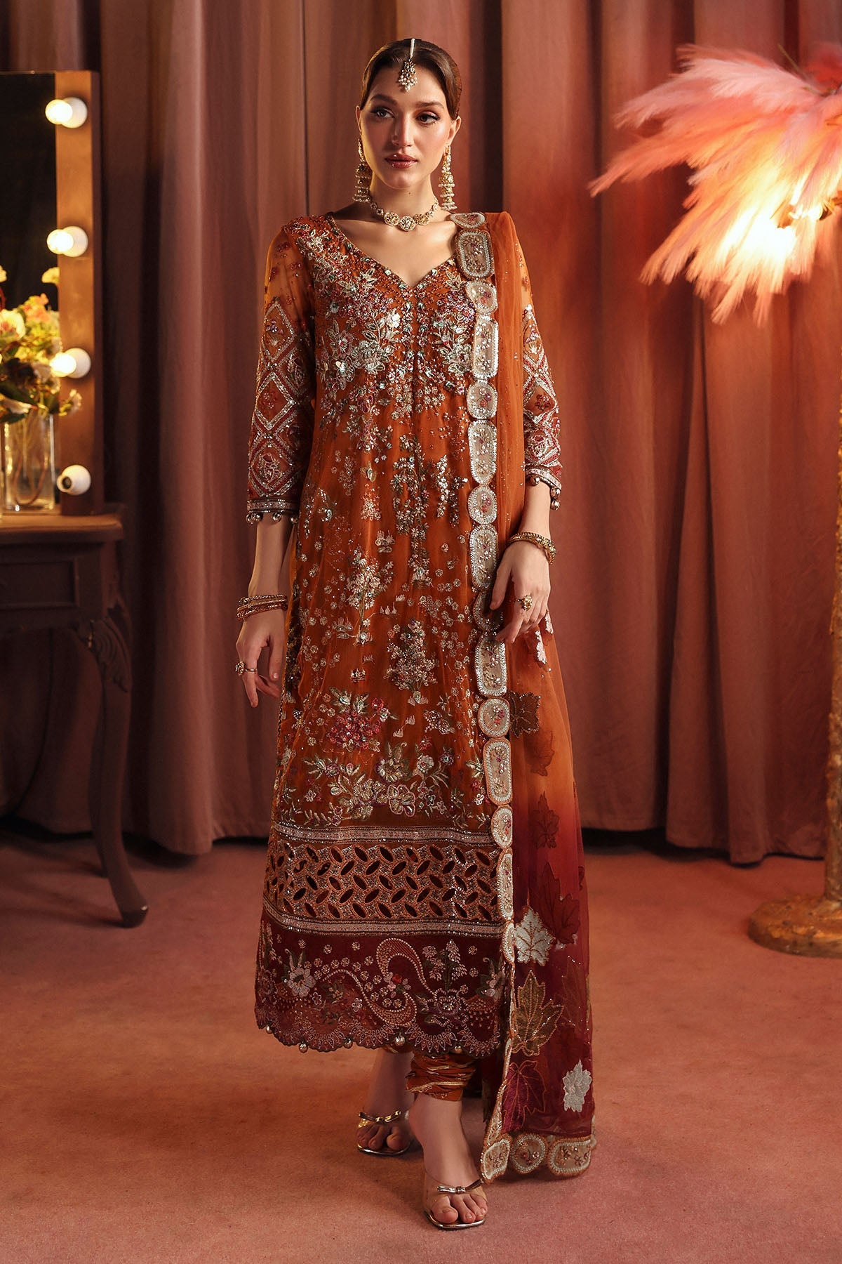 Nureh | Jhoomro 25' | NL-80 Zardozi -  Nureh jhoomro 25 - Original Designer Dress - House of Maryam