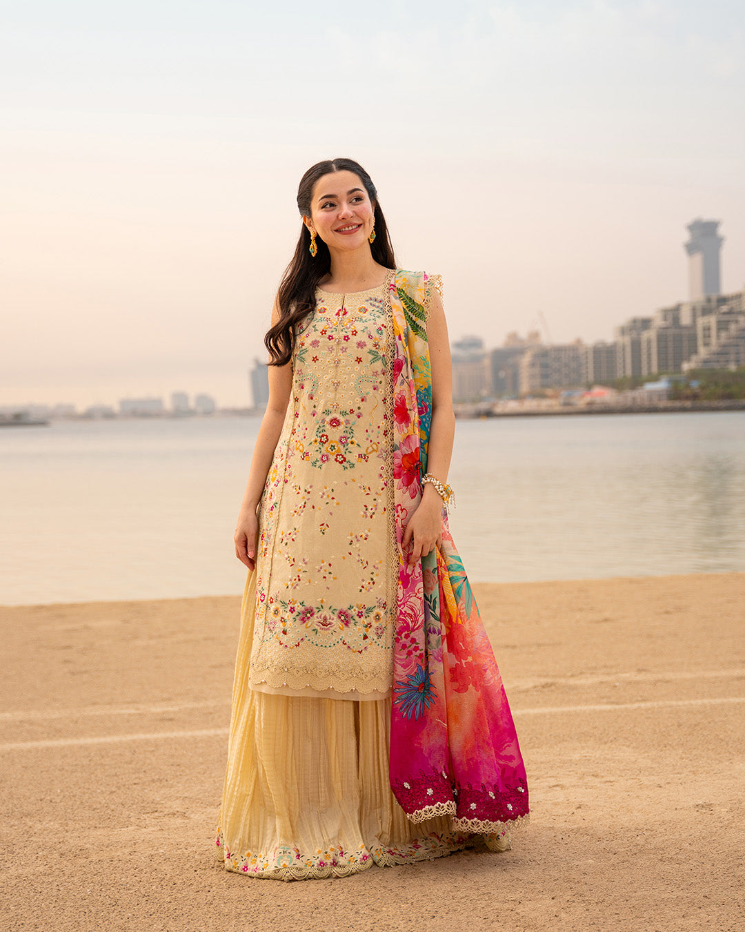 Faiza Saqlain | Aya Luxury Lawn 26' | Merjem-2