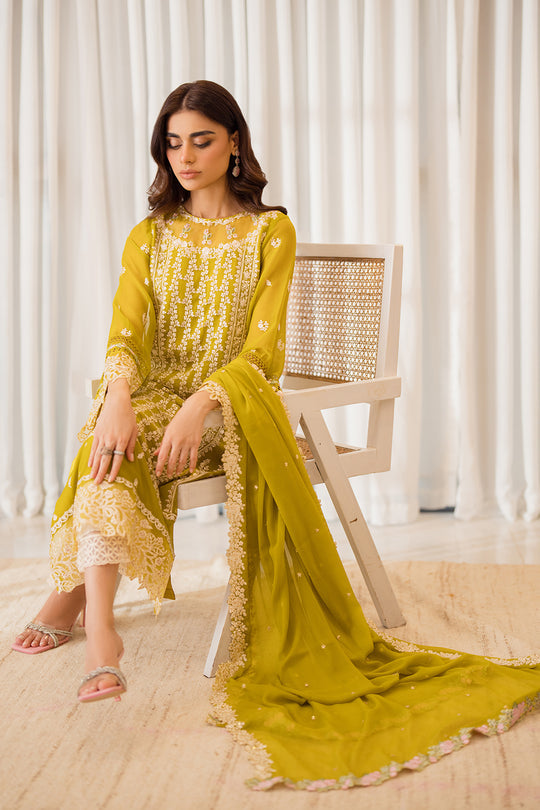 Azure | Ensembles Embroidered Formals | Amber Glow -  Azure Ladies Clothes - Original Designer Dress - House of Maryam