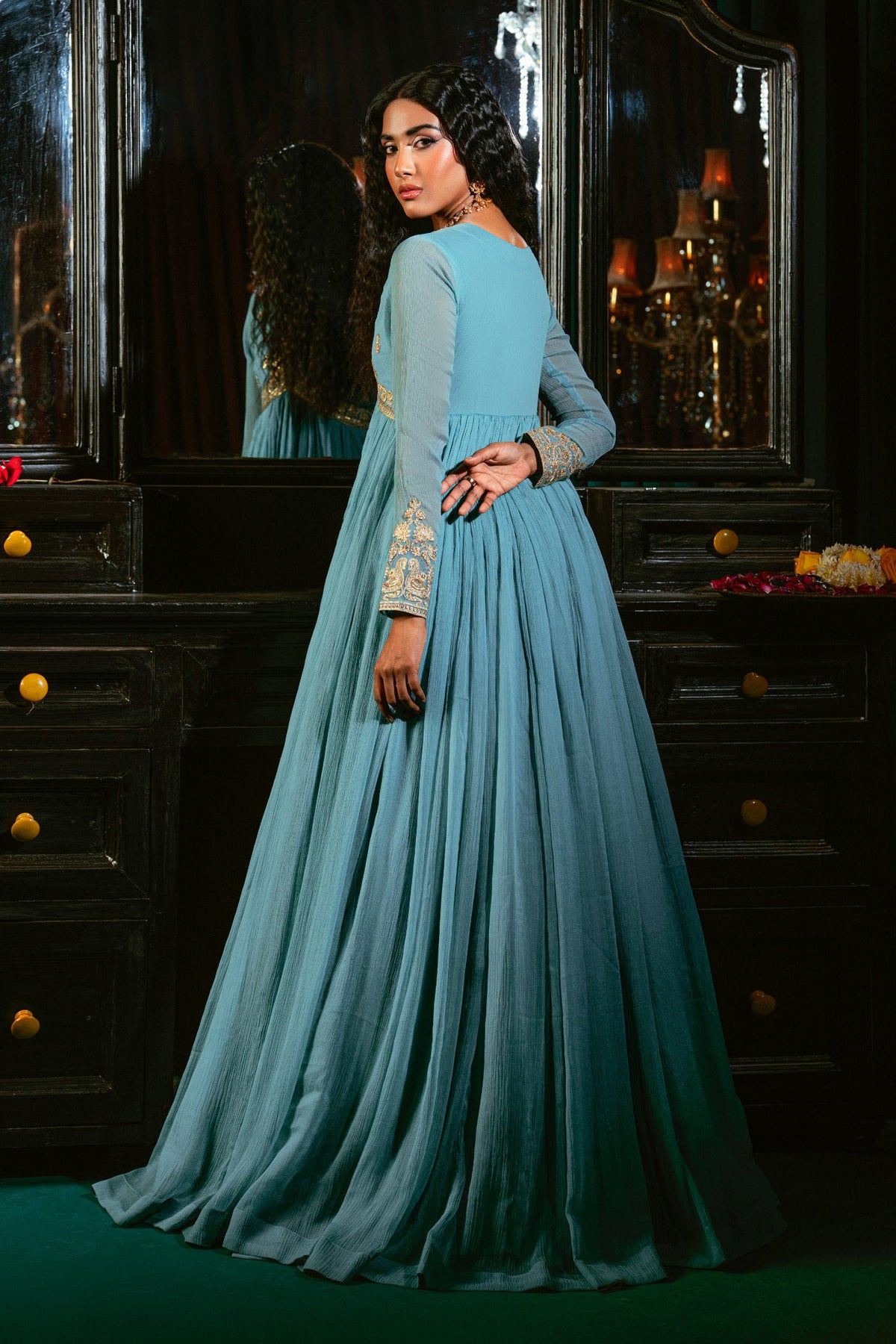 Hania & Umaimaz | Festive Collection | Aasmani -  Hania & Umaima  - Original Designer Dress - House of Maryam