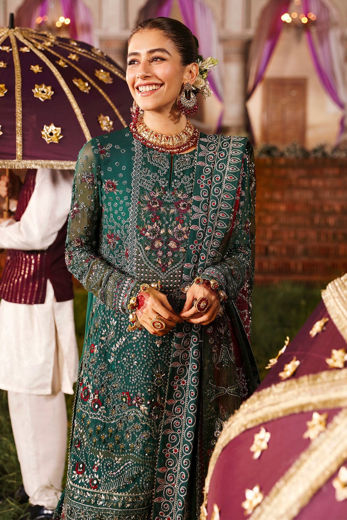 Nureh | Jhoomro 25' | NL-68 SHADMANI -  Nureh jhoomro 25 - Original Designer Dress - House of Maryam
