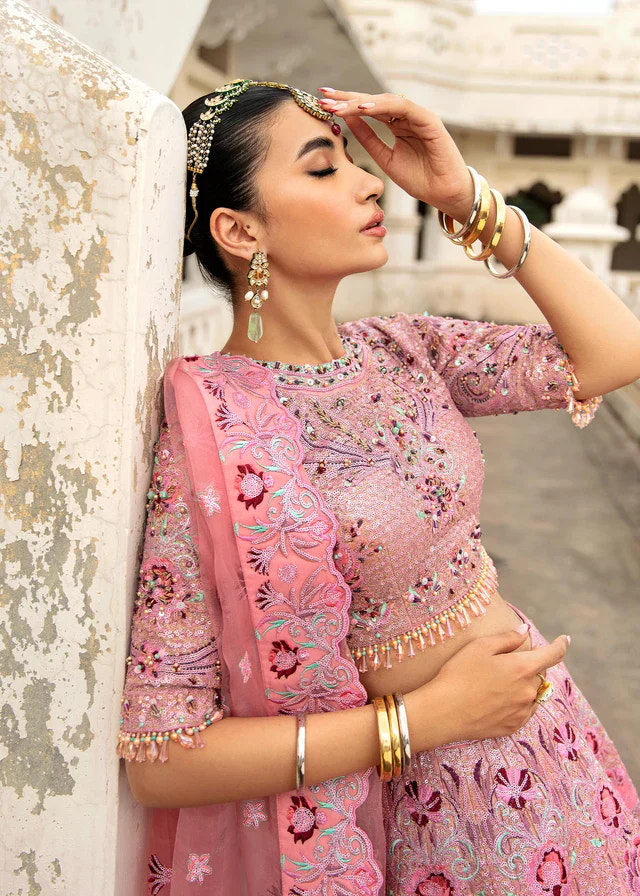 Waqas Shah | Taj Mahal | BAHAR BANO -  Waqas Shah Bridal - Original Designer Dress - House of Maryam
