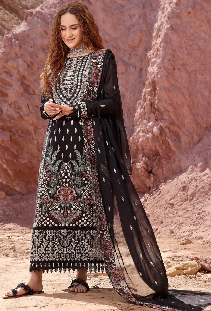 Humdum | Afsoon Lawn 24 | D01 -  HumDum Luxury - Original Designer Dress - House of Maryam