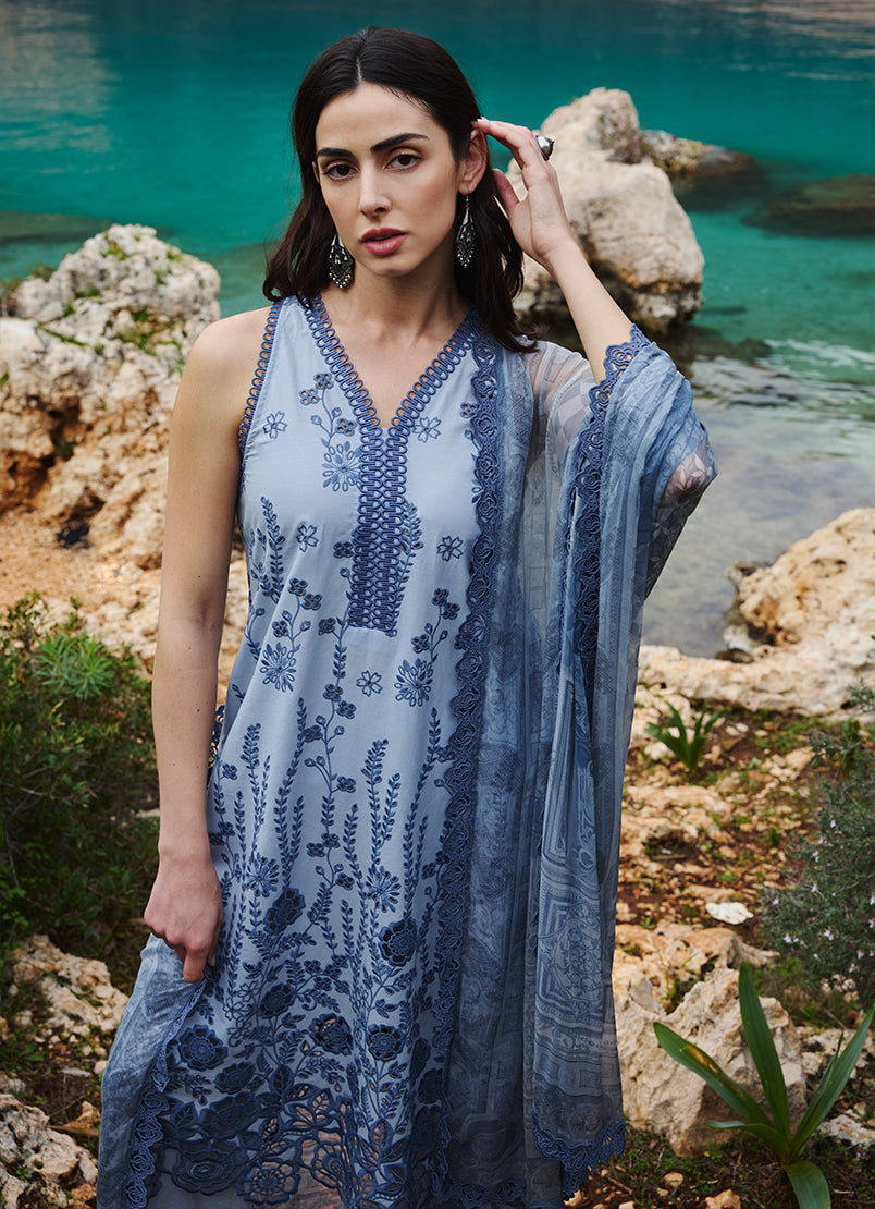 Image | Lawnkari 25 | Zayna -  Image Ladies Clothes - Original Designer Dress - House of Maryam