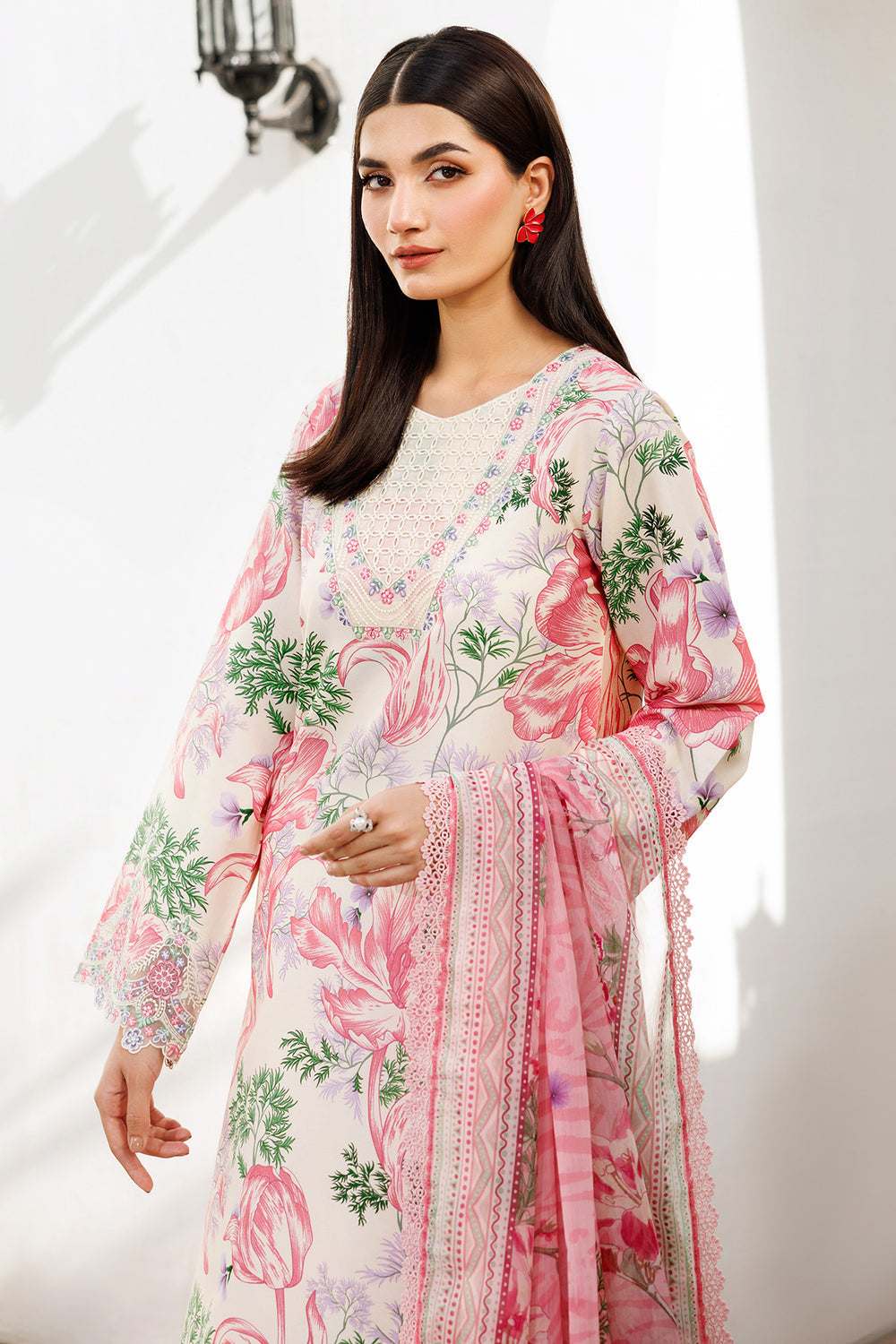 Farasha | Printed Essentials | Ivory Petal -  Farasha Ladies Clothes - Original Designer Dress - House of Maryam