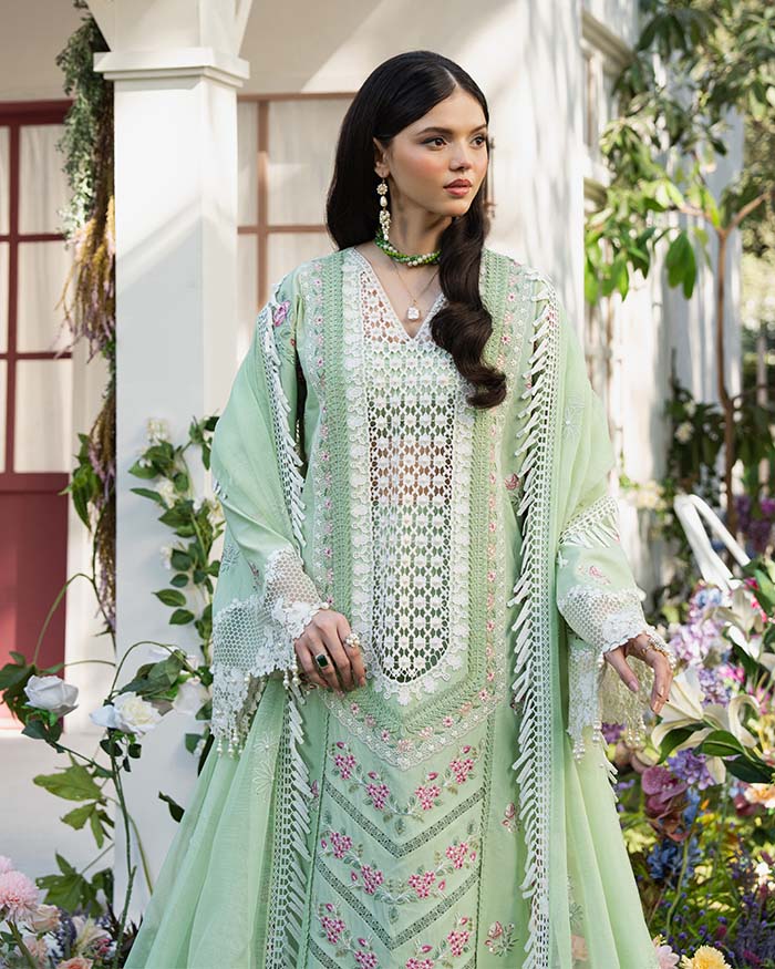 Zevk | Flora Festive Lawn | ROSEMARY -  Zevk Ladies Clothes - Original Designer Dress - House of Maryam
