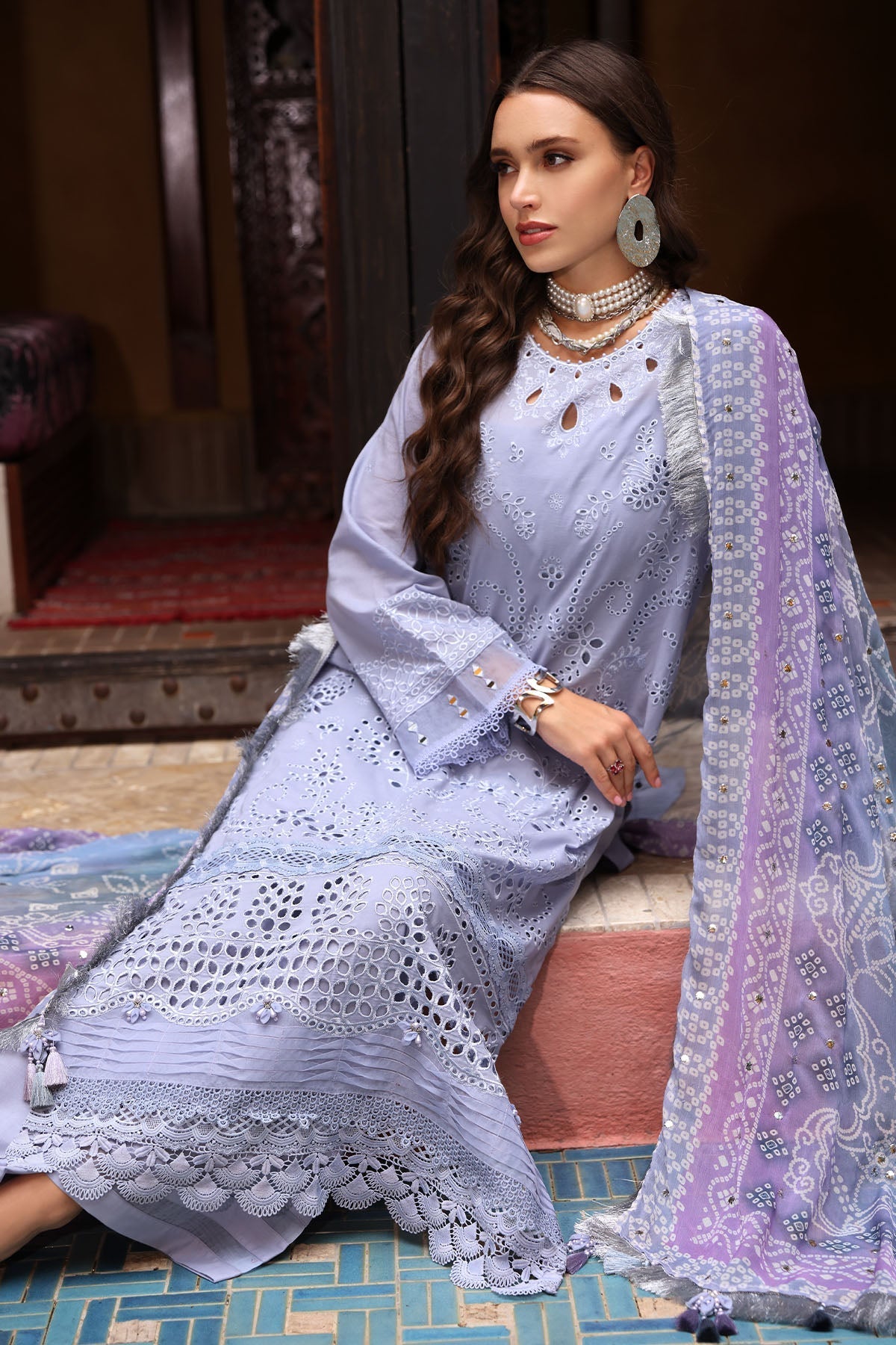 Nureh | Bazaar Lawn 25 | NE-108 -  Nureh Ladies Clothes - Original Designer Dress - House of Maryam