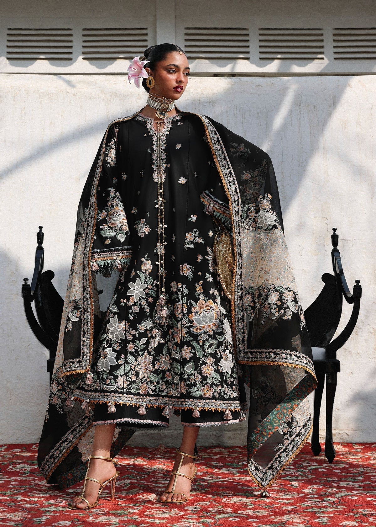 Hussain Rehar | Kalabagh Luxury Lawn 26 | Sable-3