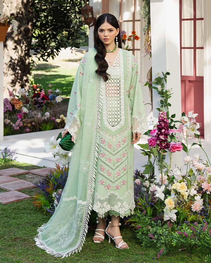Zevk | Flora Festive Lawn | ROSEMARY -  Zevk Ladies Clothes - Original Designer Dress - House of Maryam
