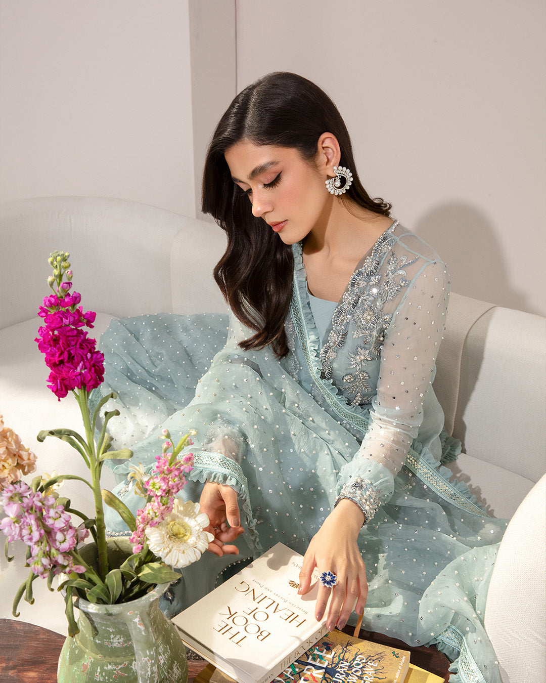 Faiza Saqlain | Lenora Luxury Pret | Arleena -  Faiza Saqlain Formal - Original Designer Dress - House of Maryam