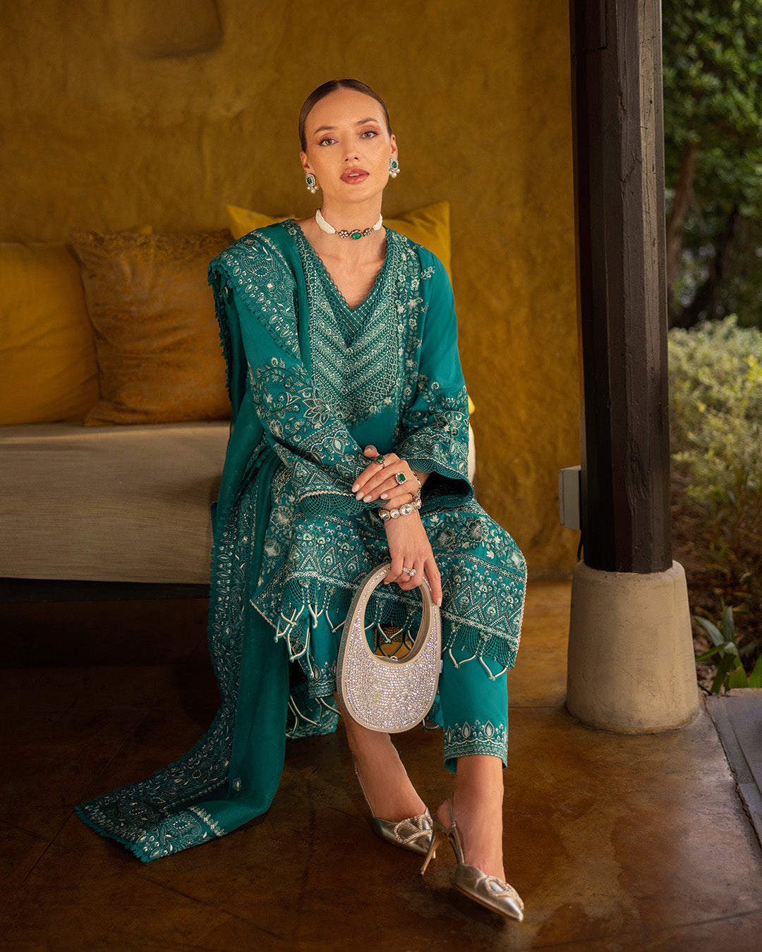 Faiza Saqlain | Zinnia Lawn 25 | Calla -  Faiza Saqlain Ladies Clothes - Original Designer Dress - House of Maryam