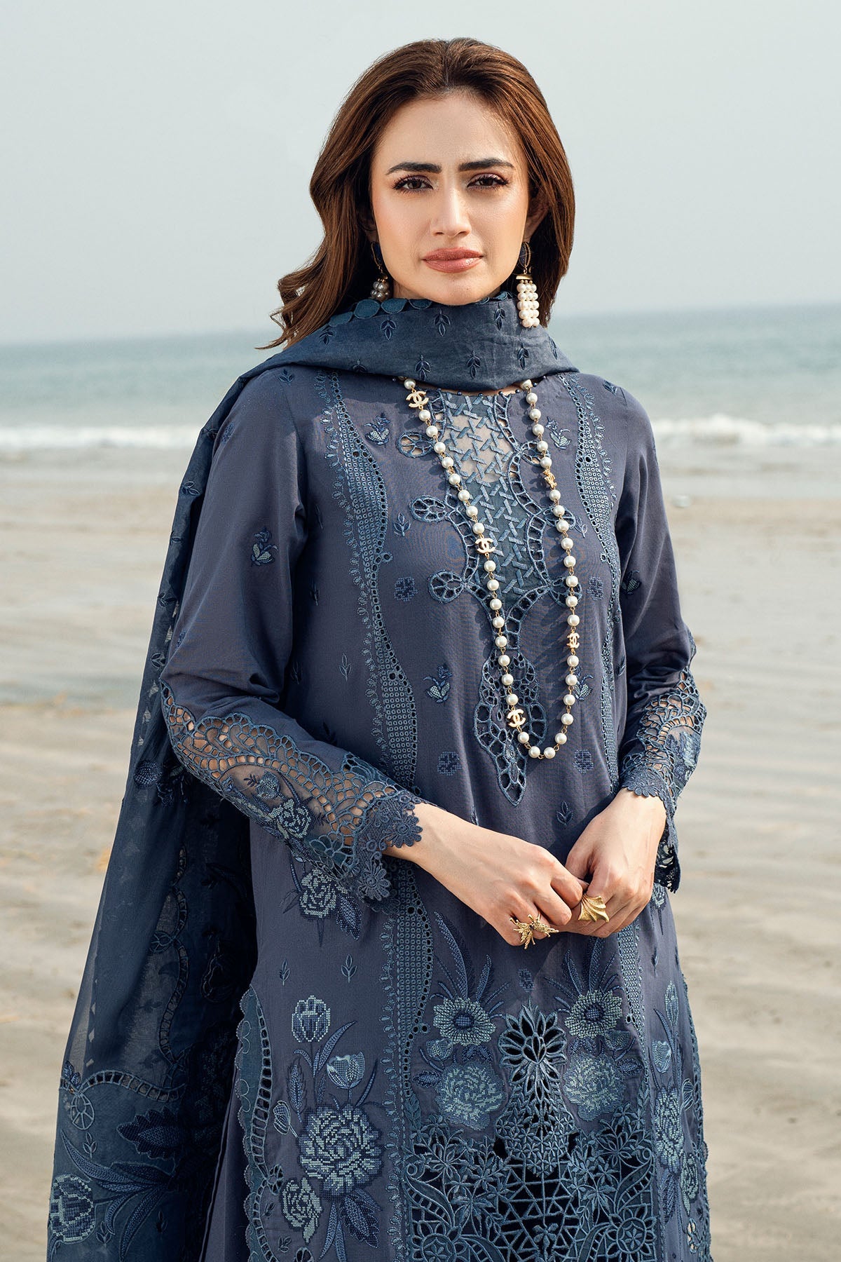 Nureh | Khuwab Luxury Lawn | NE-146 -  Nureh Ladies Clothes - Original Designer Dress - House of Maryam