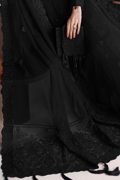 Farasha | Chiffon Essentials 26 | Black Dahlia
