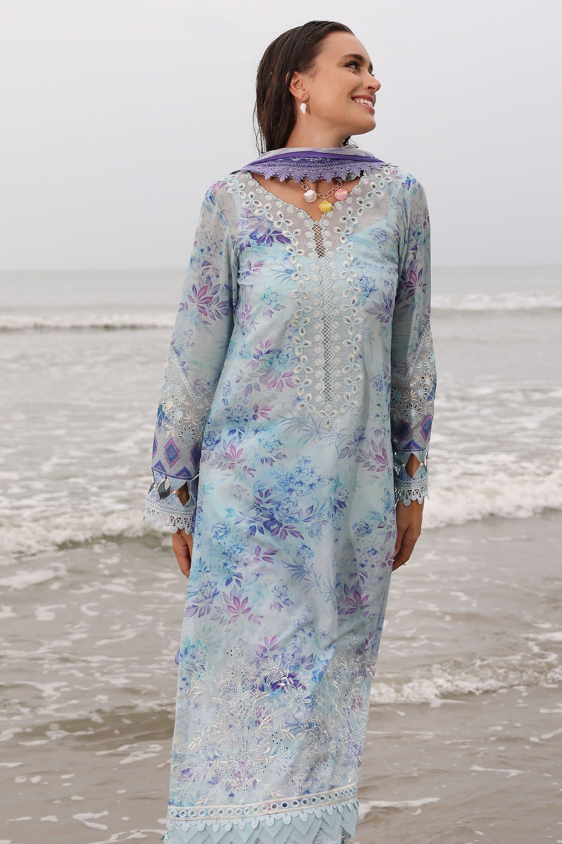 Nureh | Gardenia Embroidered Lawn 25 | NSG-176 -  Nureh Ladies Clothes -  House of Maryam