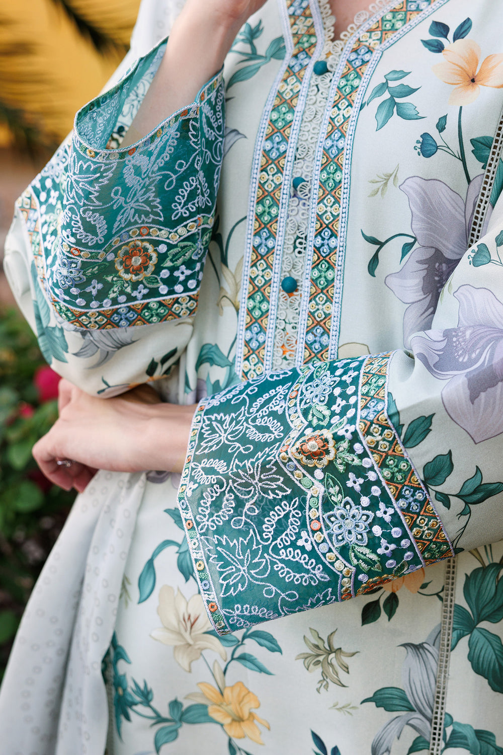 Farasha | Printed Essentials | Aqua Sparkle -  Farasha Ladies Clothes - Original Designer Dress - House of Maryam