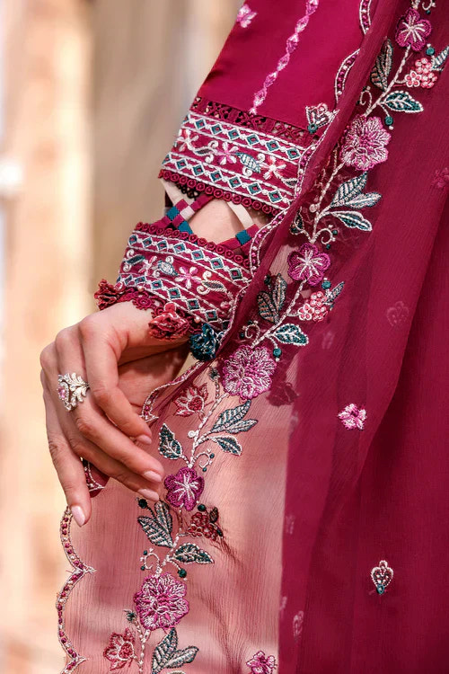 Farasha | Kaavish Lawn 24 | GARNET GLAM -  Farasha Luxury - Original Designer Dress - House of Maryam