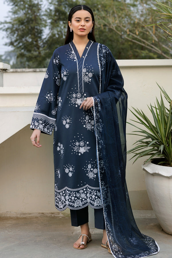 Farasha | Summer Weaves Embroidered Lawn | Royal Lux-4