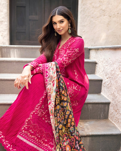 Faiza Saqlain | Zinnia Lawn 25 | Varda -  Faiza Saqlain Ladies Clothes - Original Designer Dress - House of Maryam