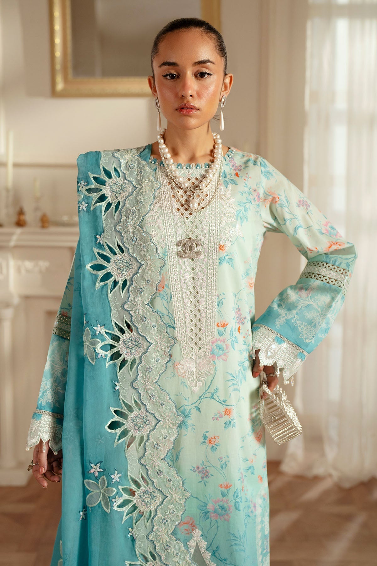 Nureh | Feya Eid Lawn | FE-06 -  Nureh Ladies Clothes - Original Designer Dress - House of Maryam