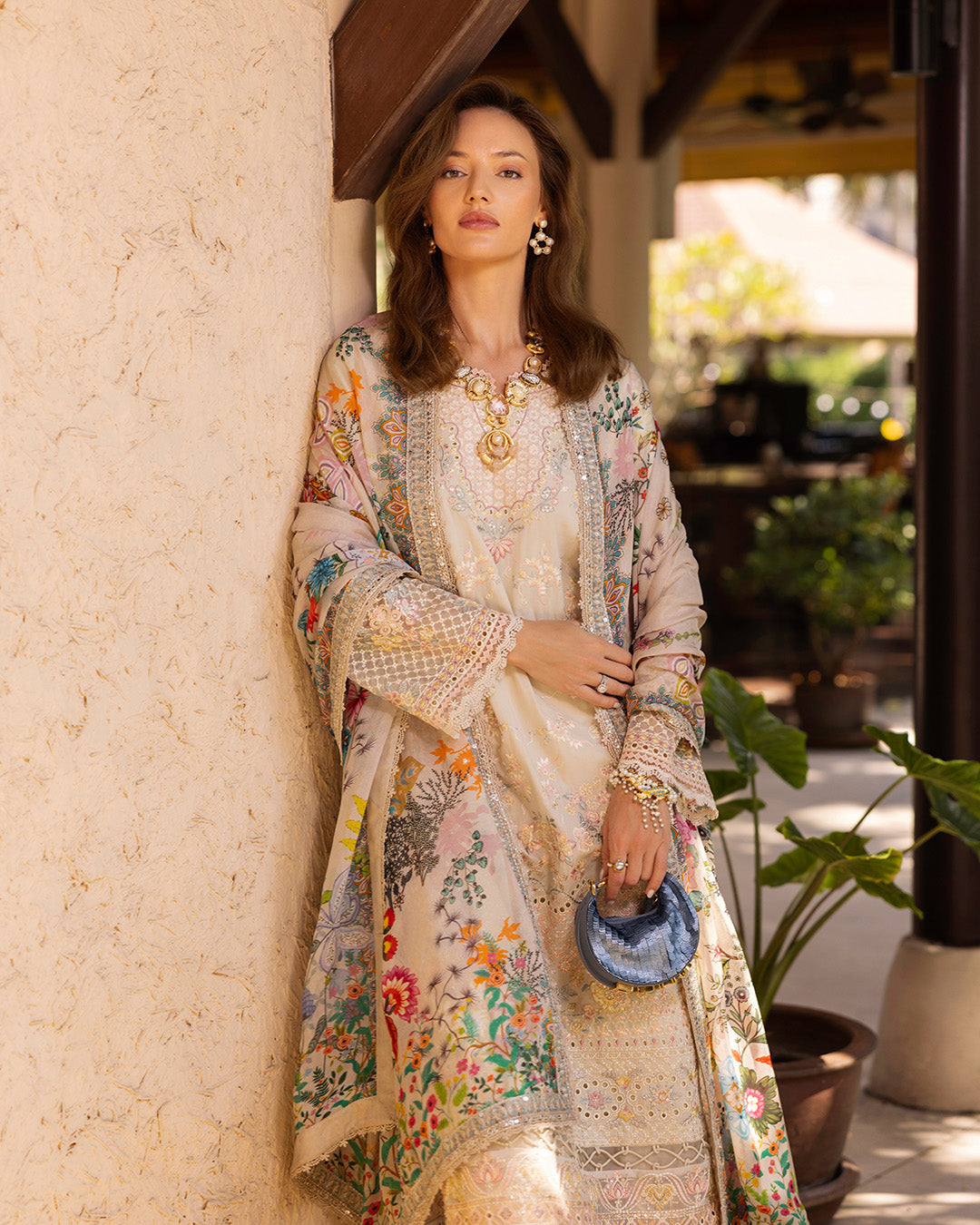 Faiza Saqlain | Zinnia Lawn 25 | Delilah -  Faiza Saqlain Ladies Clothes - Original Designer Dress - House of Maryam