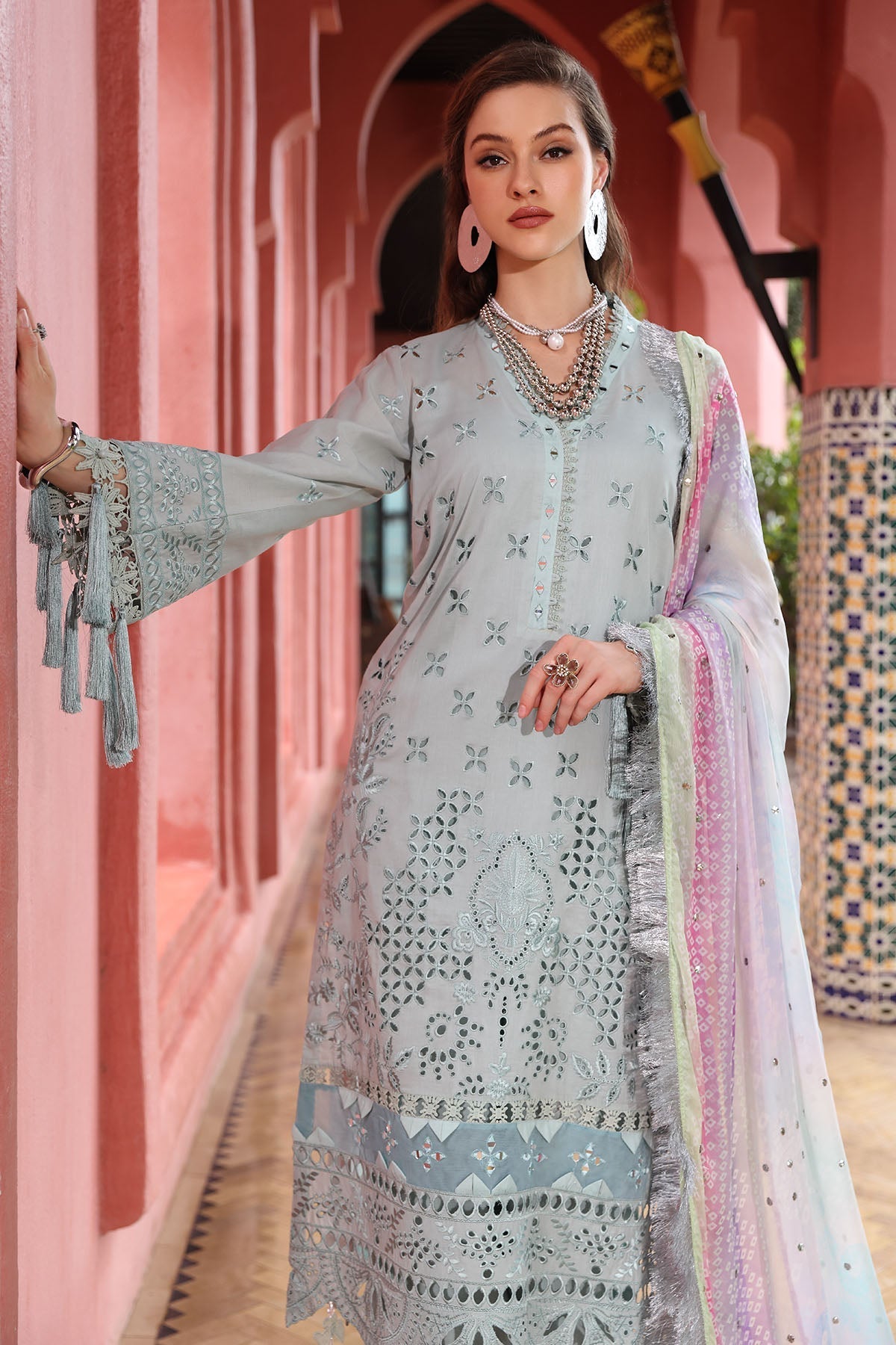 Nureh | Bazaar Lawn 25 | NE-111 -  Nureh Ladies Clothes - Original Designer Dress - House of Maryam
