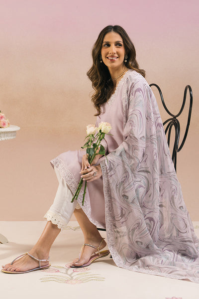 Cross Stitch | Exclusive Pret | Lilac Wave-2 PC (Shirt & Dupatta)