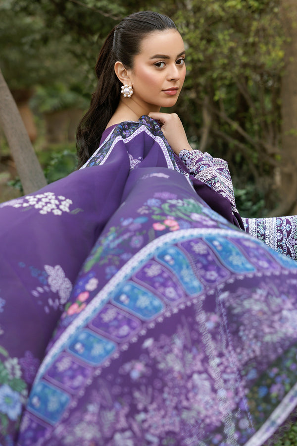 Farasha | Summer Weaves Embroidered Lawn | Regal Iris -  Farasha Ladies Clothes - Original Designer Dress - House of Maryam