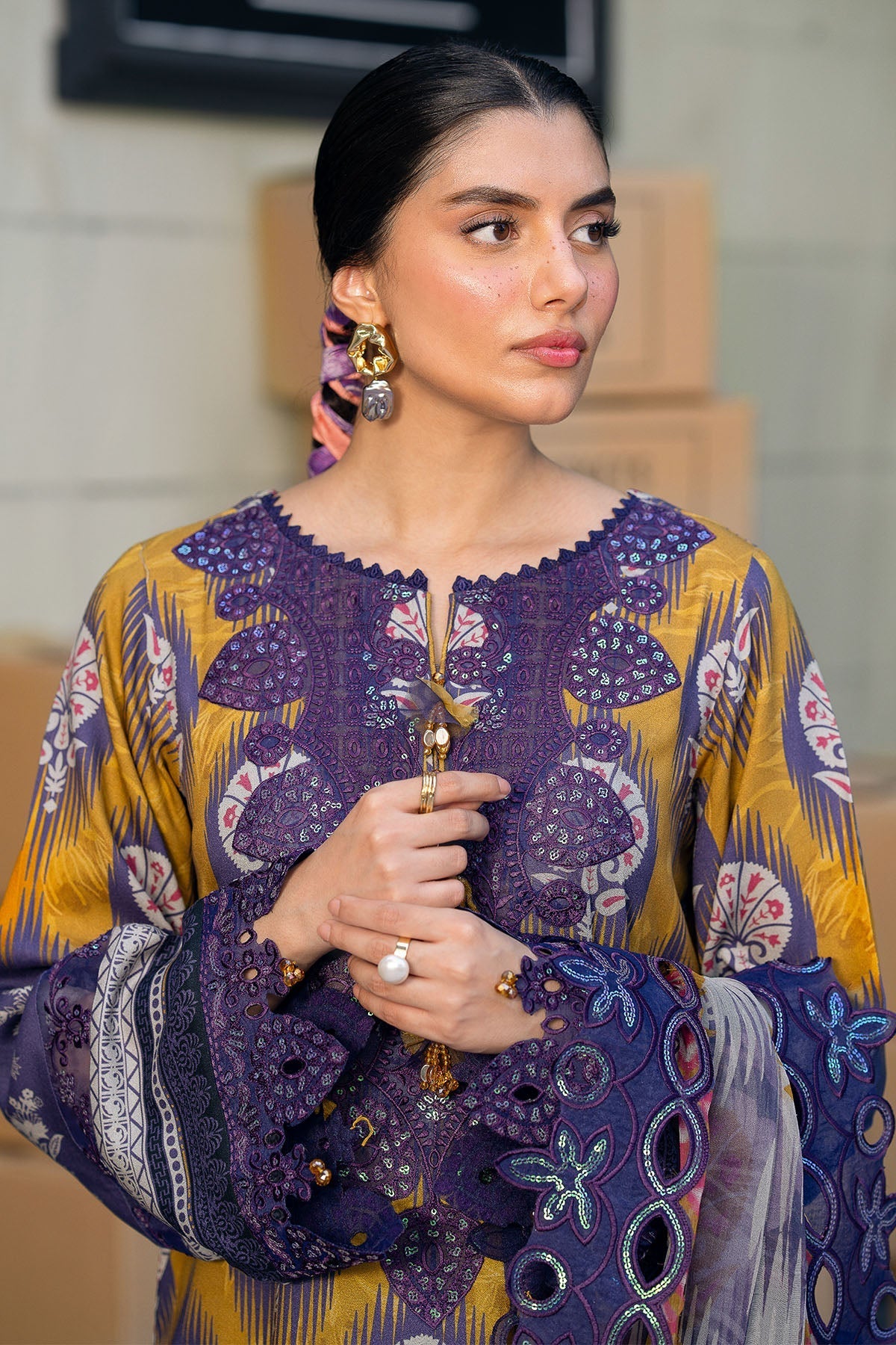 Nureh | Glam Girl Lawn | GL-22 -  Nureh Ladies Clothes - Original Designer Dress - House of Maryam