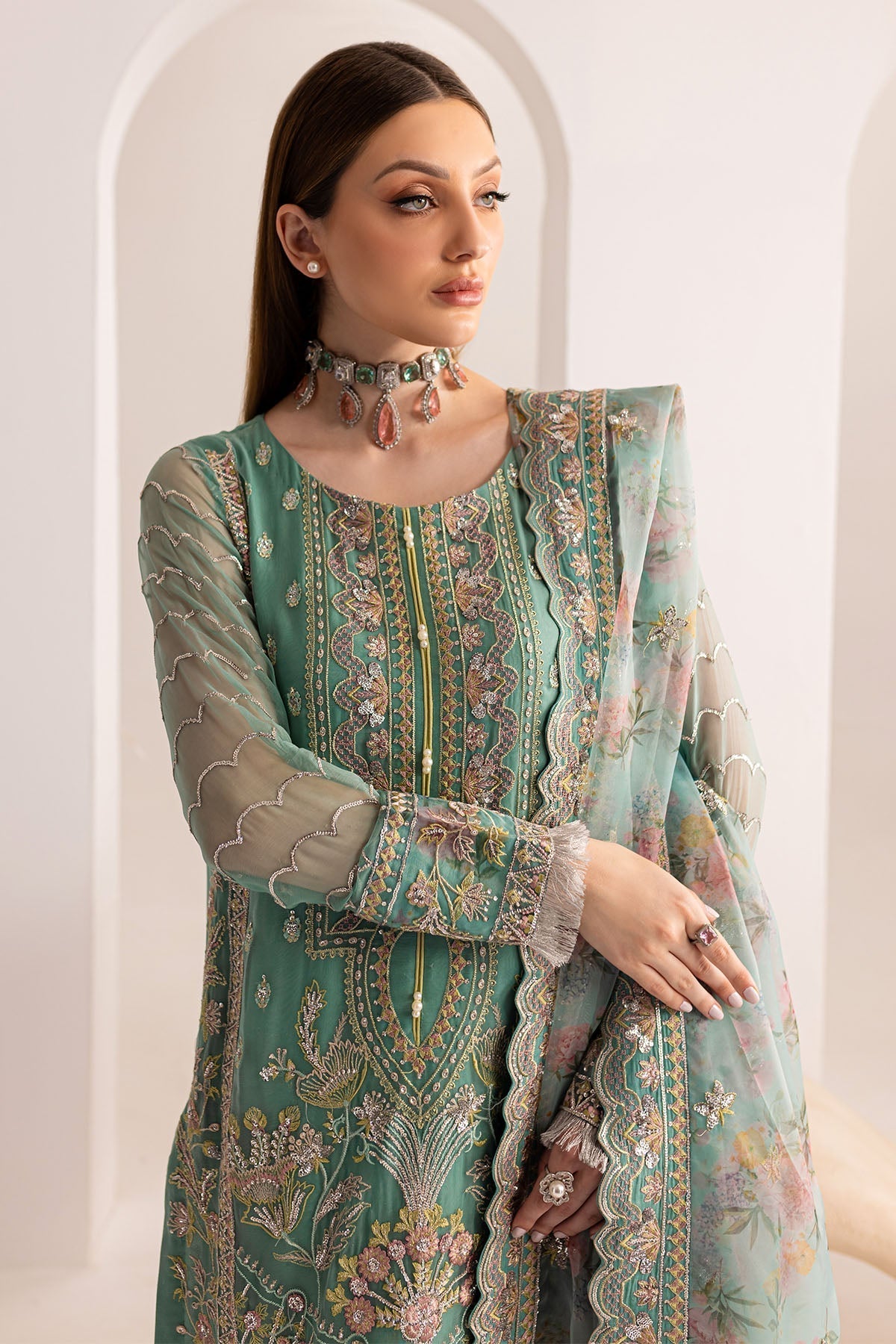 Nureh | Fancy Formals | NP-513 by Designer Nureh - House of Maryam - Pakistani Designer Ethnic Wear in {{ shop.shopifyCountryName }}