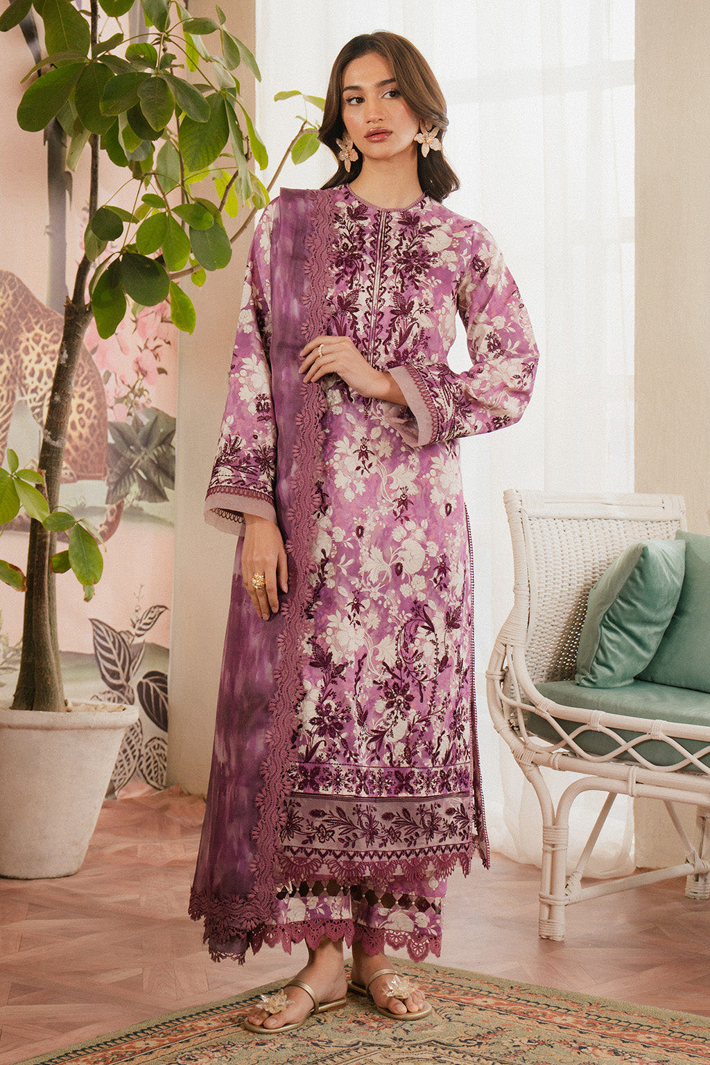 Ayzel | Armelia Printed Lawn 25 | Ren -  Ayzel Ladies Clothes - Original Designer Dress - House of Maryam