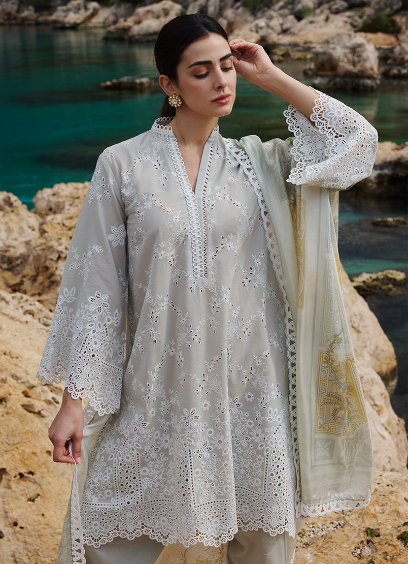 Image | Lawnkari 25 | Melek -  Image Ladies Clothes - Original Designer Dress - House of Maryam