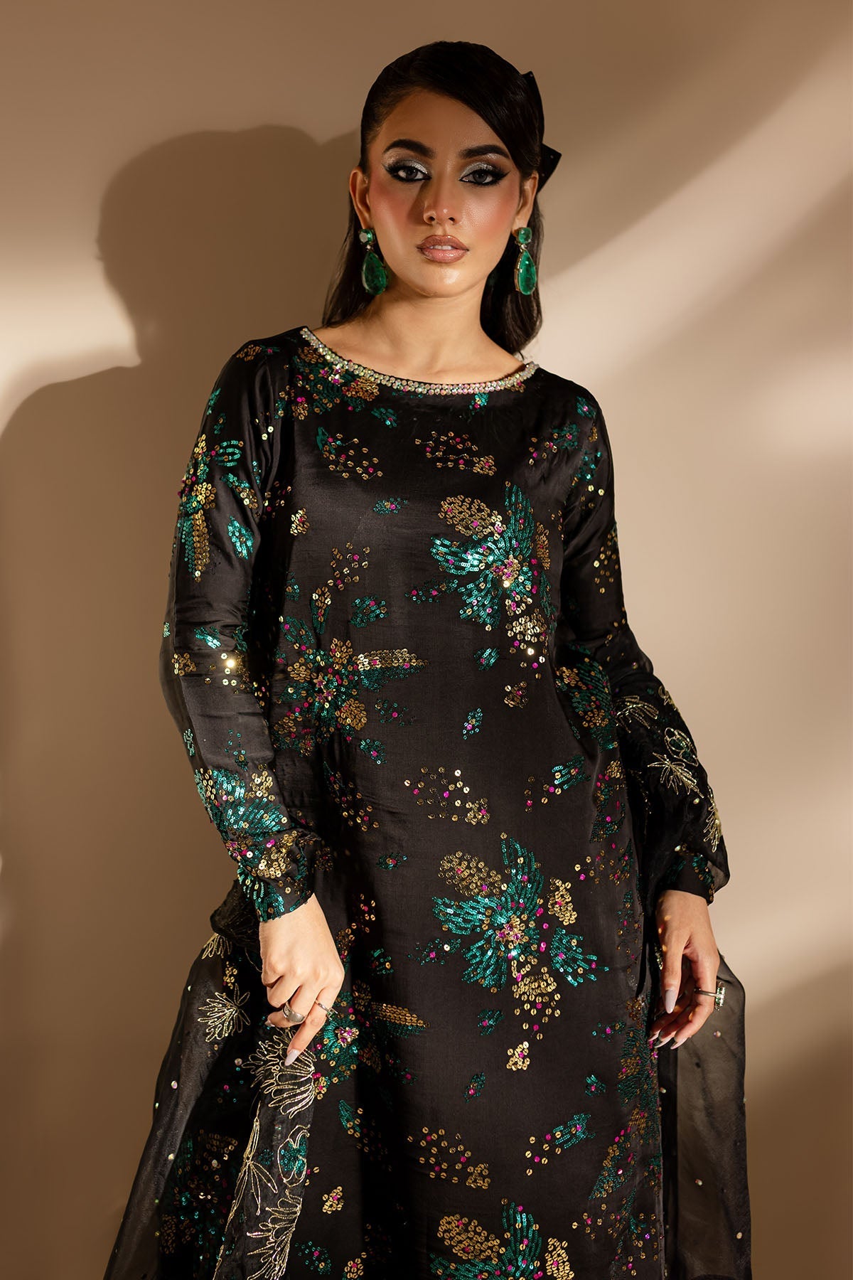Nureh | Tiny Twinkles | TW-02 GOLDEN STARDUST -  Nureh Luxury - Original Designer Dress - House of Maryam
