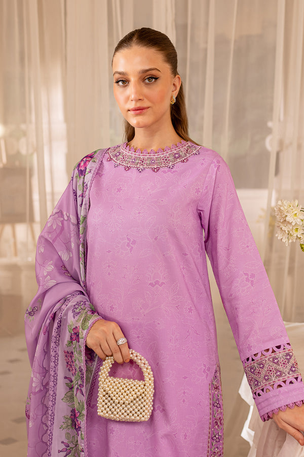 Farasha | Seraya Lawn 24 | VOILET -  Farasha Luxury - Original Designer Dress - House of Maryam
